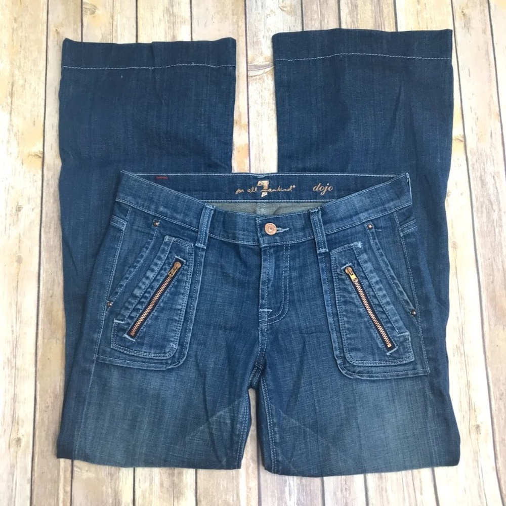 7 For All Mankind 7FAMK Zipper Pocket Dojo Flare